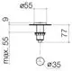 DORNBRACHT AIR SWITCH Bedienknopf SERIENNEUTRAL 10713970 Chrom, 10713970-00 Galeriebild 3